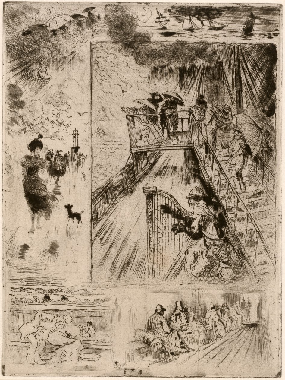 La Traversée, 1879-1885 da Felix Hilaire Buhot