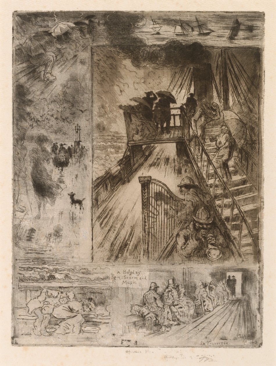 La Traversata, 1879-1885 da Felix Hilaire Buhot