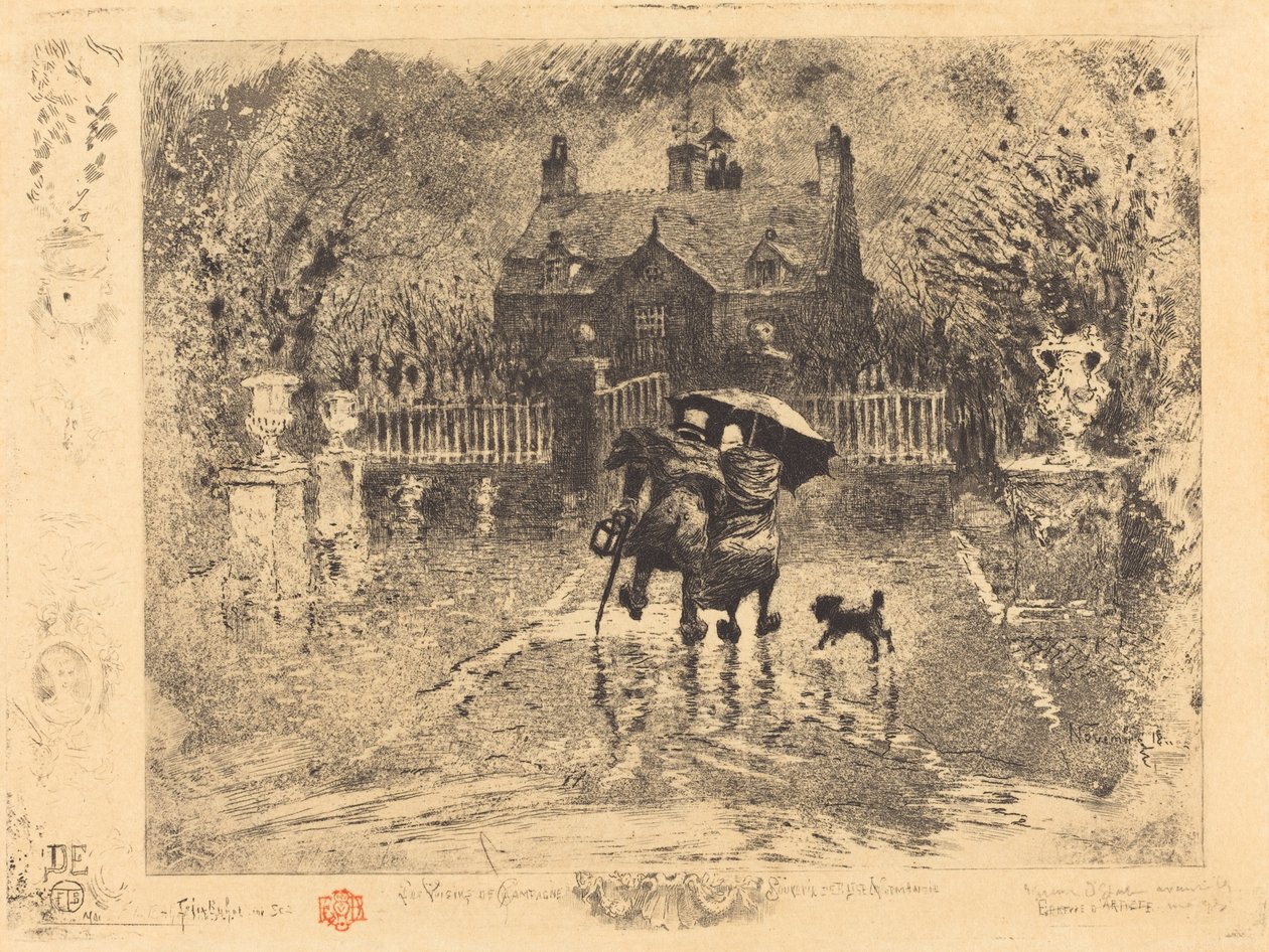 I vicini di campagna da Felix Hilaire Buhot