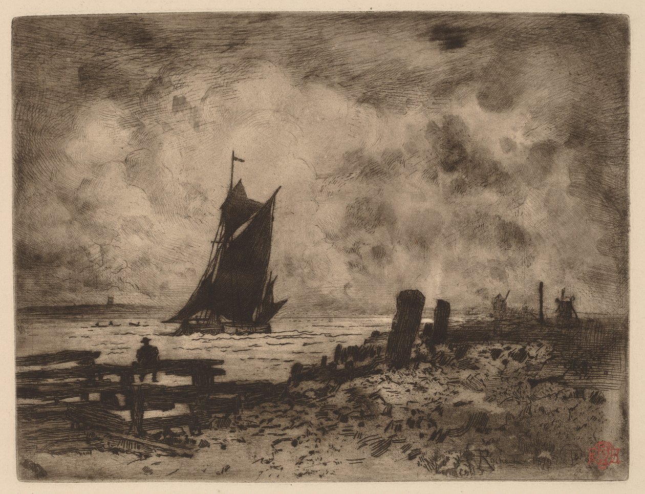 Marina: Ricordo di Medway da Felix Hilaire Buhot