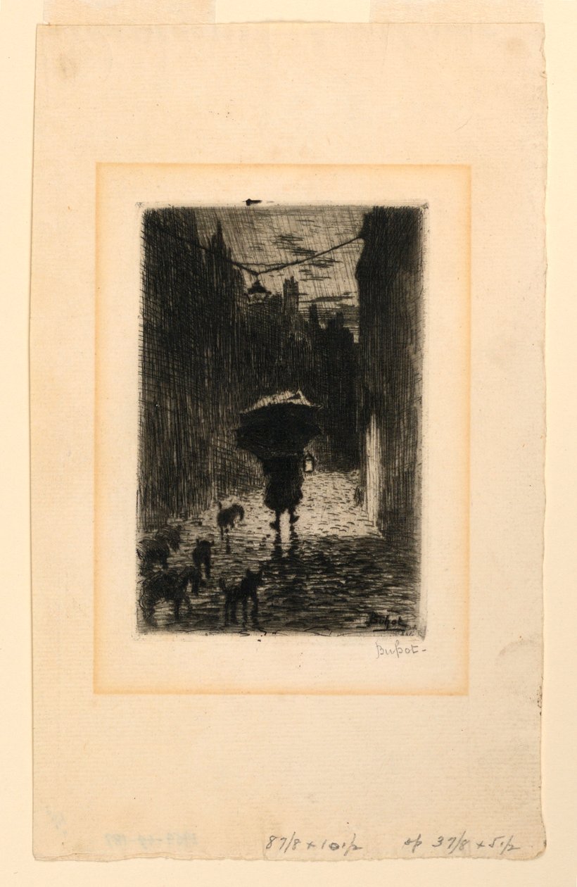 Giornata piovosa da Felix Hilaire Buhot