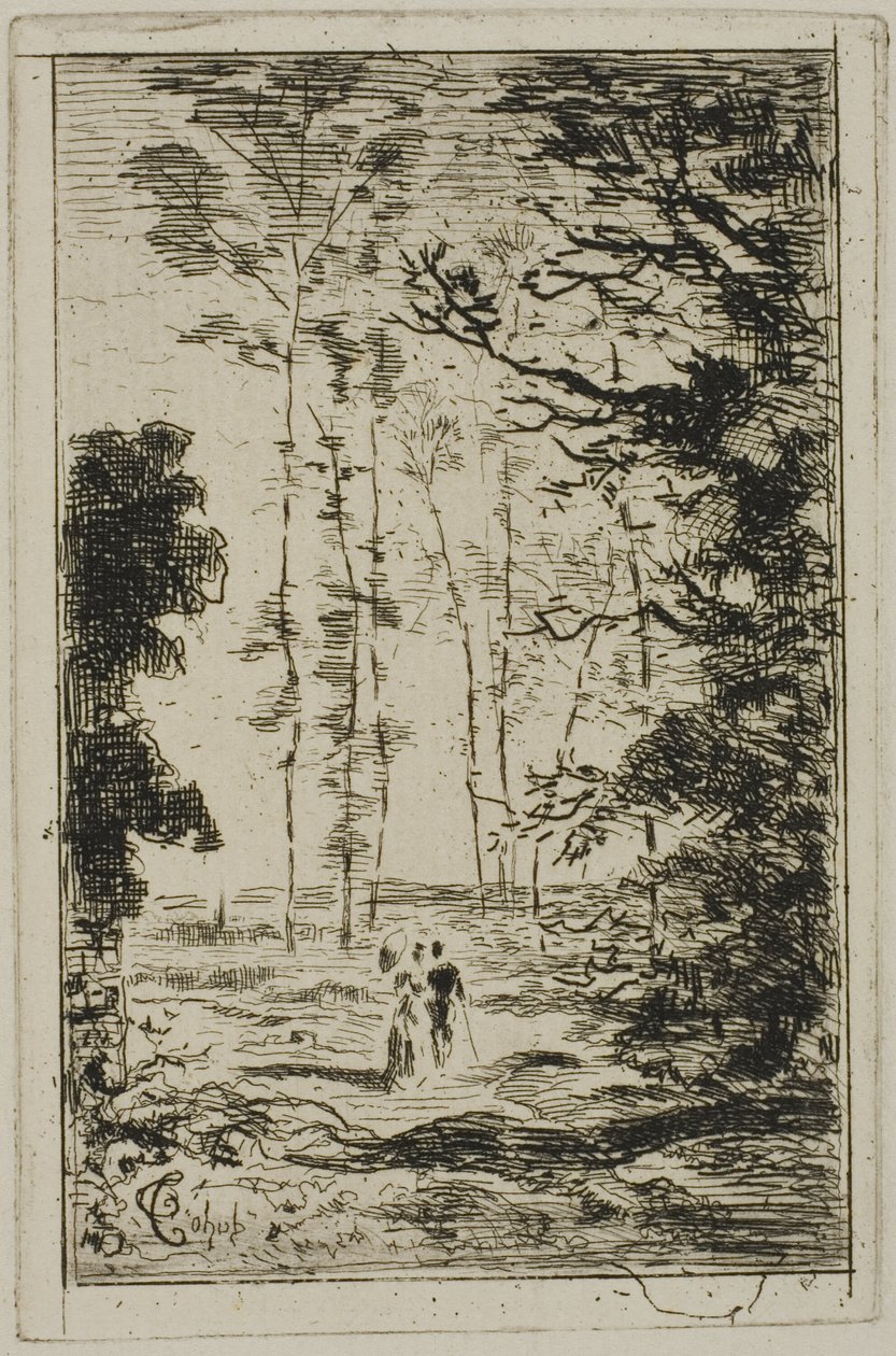 Piccolo paesaggio verticale da Felix Hilaire Buhot