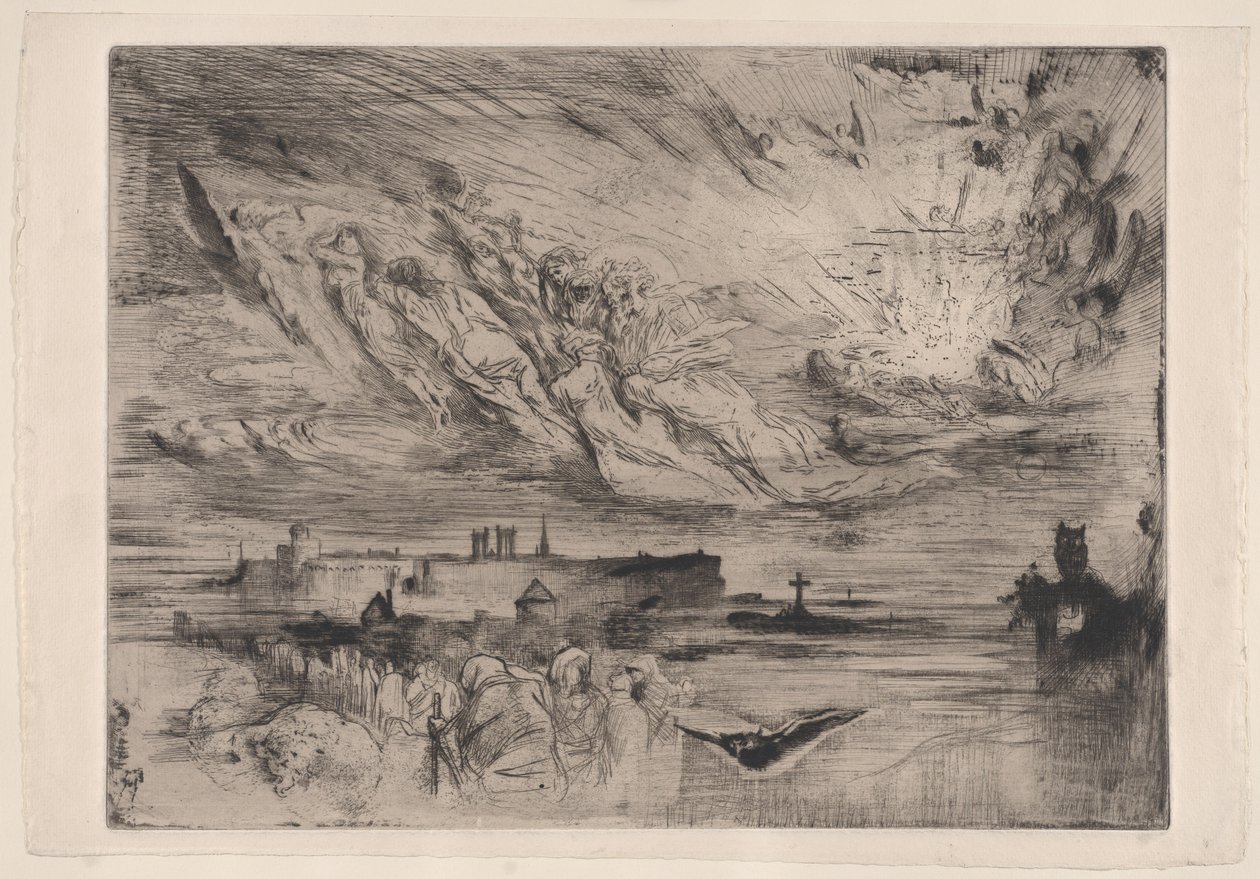 Spiriti delle città morte Les Esprits des Villes Mortes, 1860-98 da Felix Hilaire Buhot