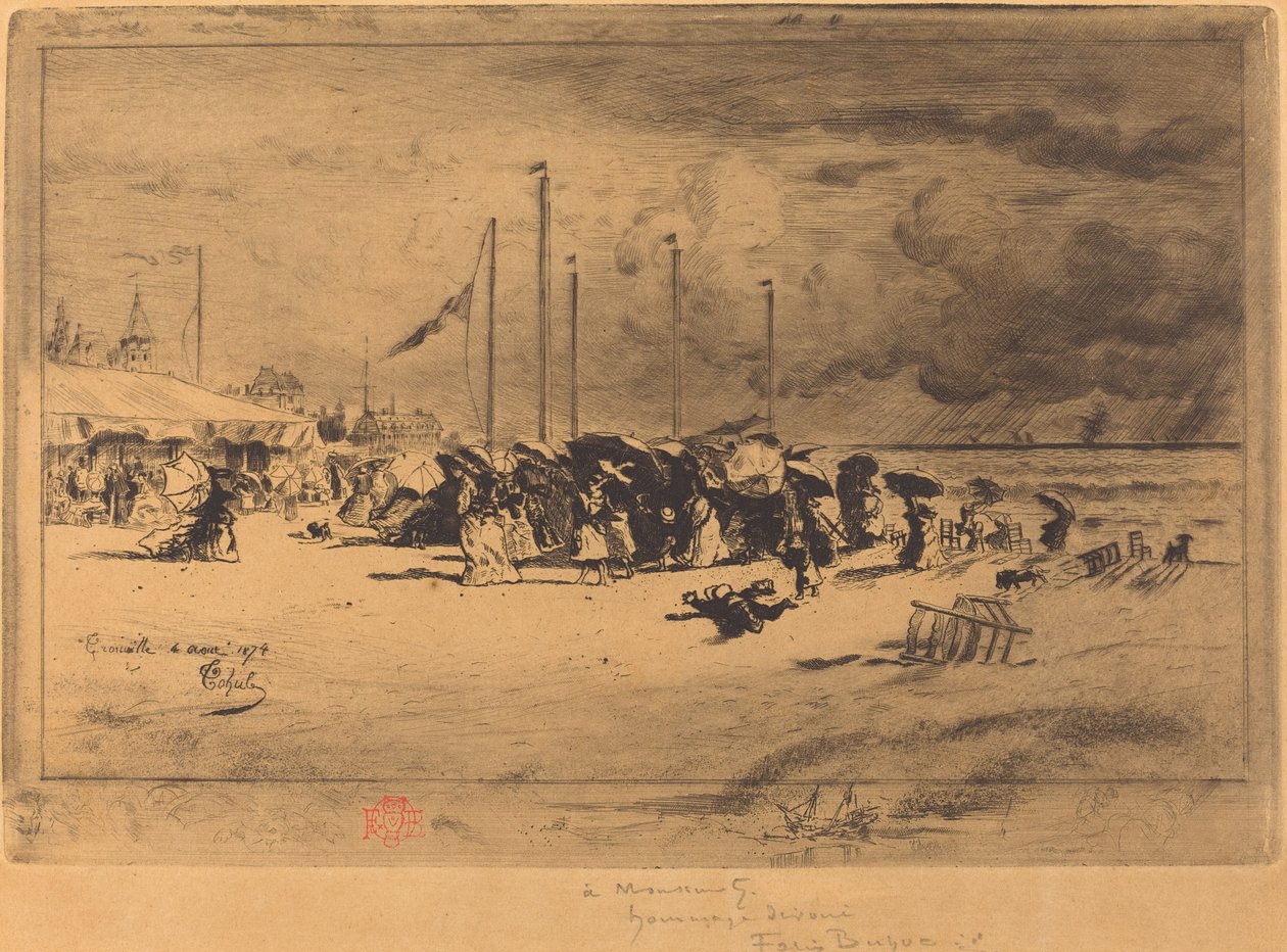 Un Grain à Trouville da Felix Hilaire Buhot