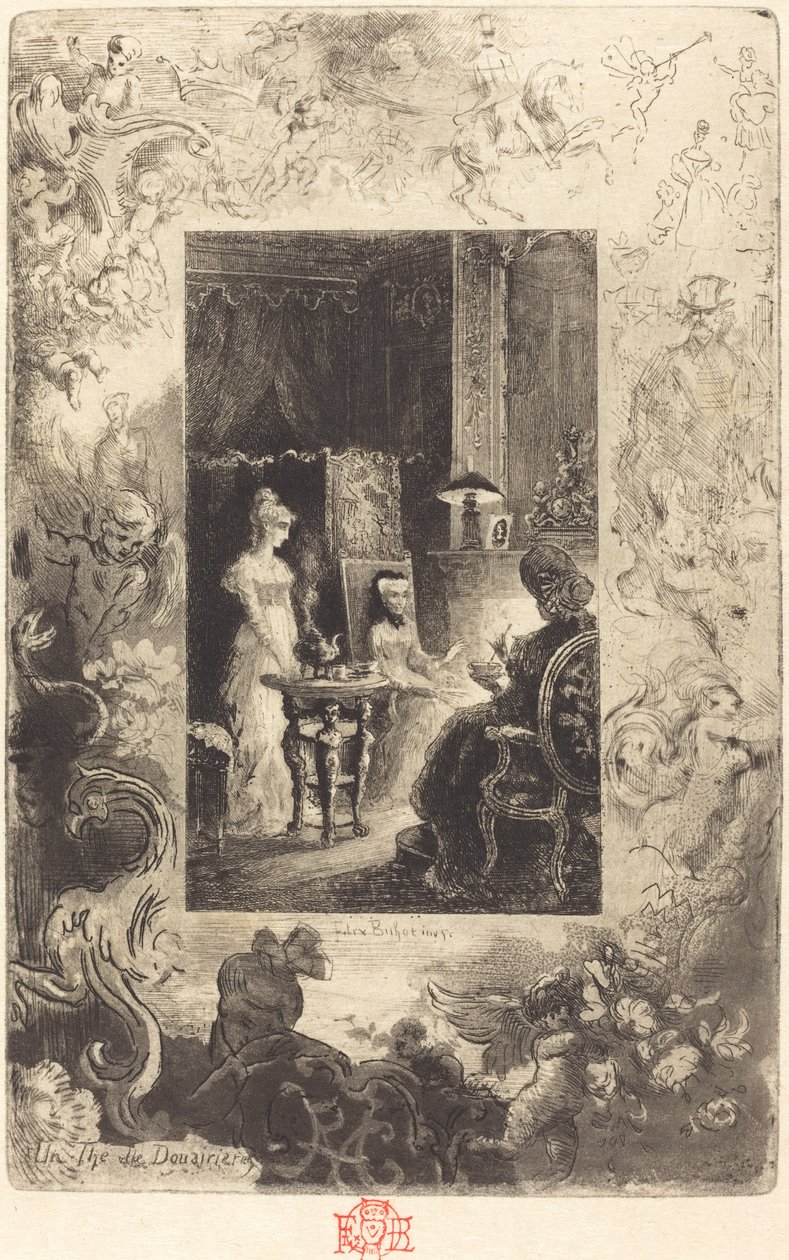 Un Thè di Douairières da Felix Hilaire Buhot