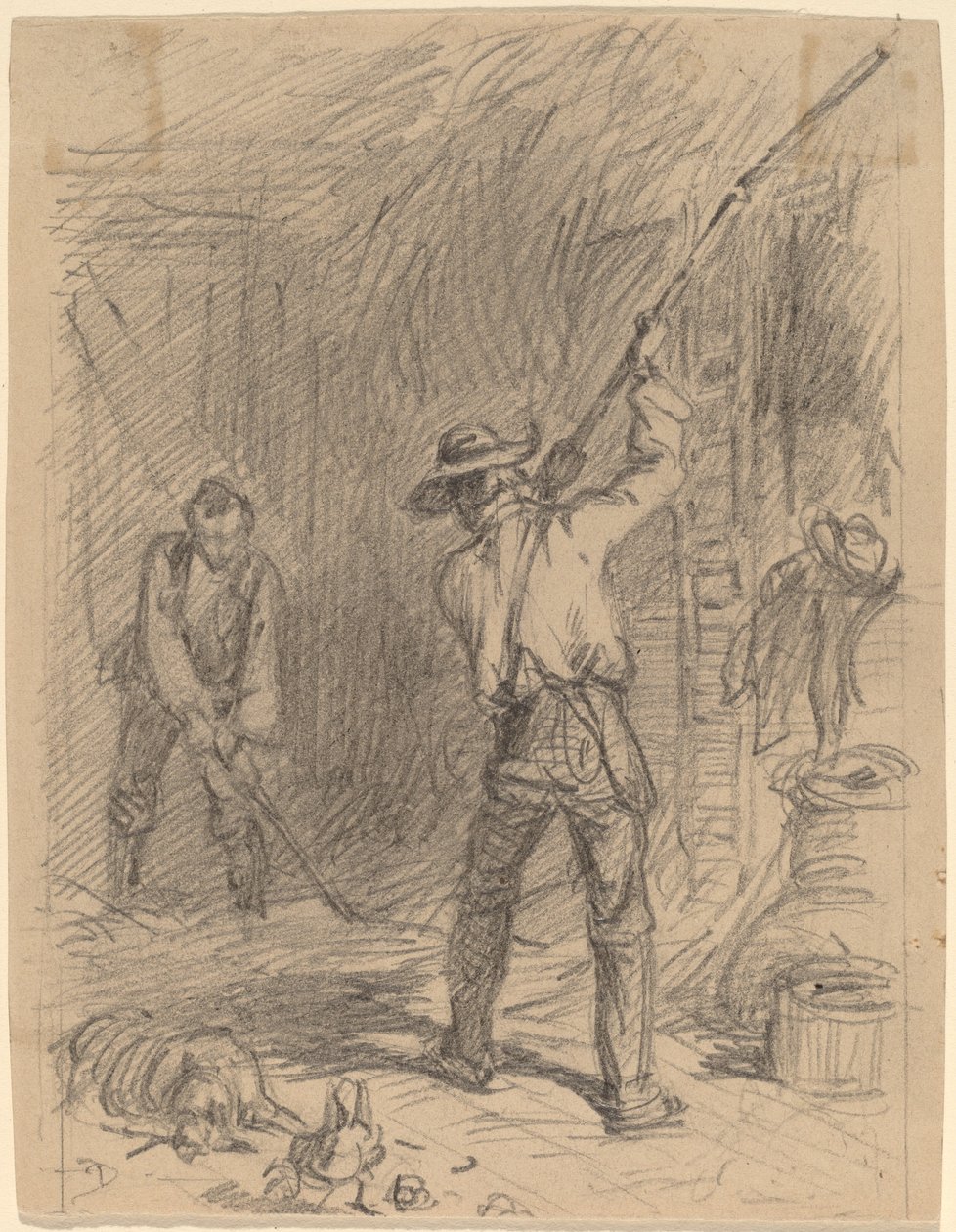 Uomo che flagella da Felix Octavius Carr Darley