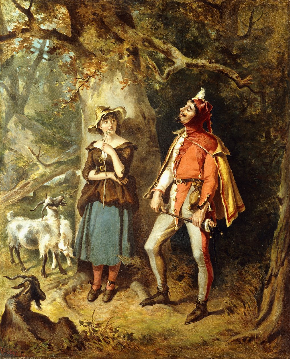 Touchstone e Audrey, 1886 da Felix Octavius Carr Darley