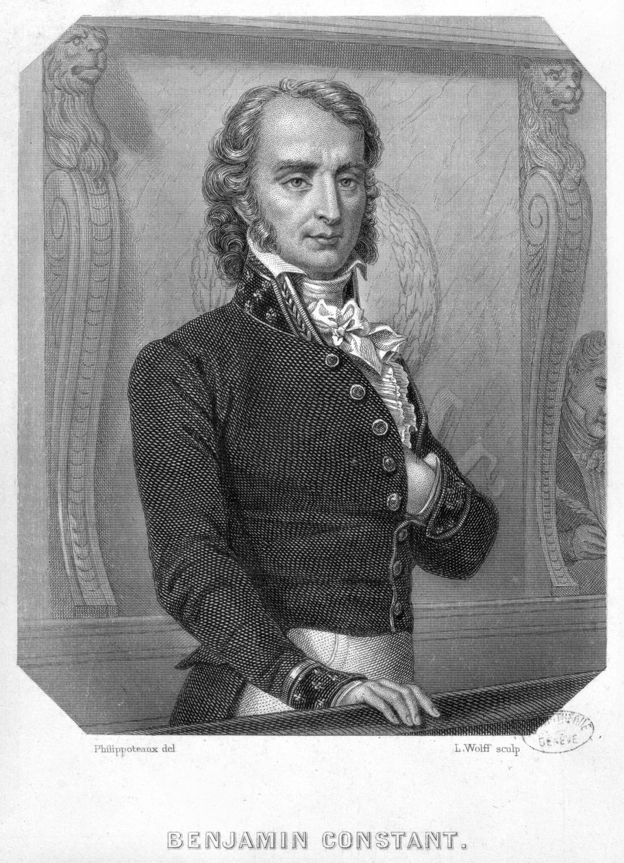 Henri Benjamin Constant de Rebecque (1767-1830) alla tribuna da Felix Philippoteaux