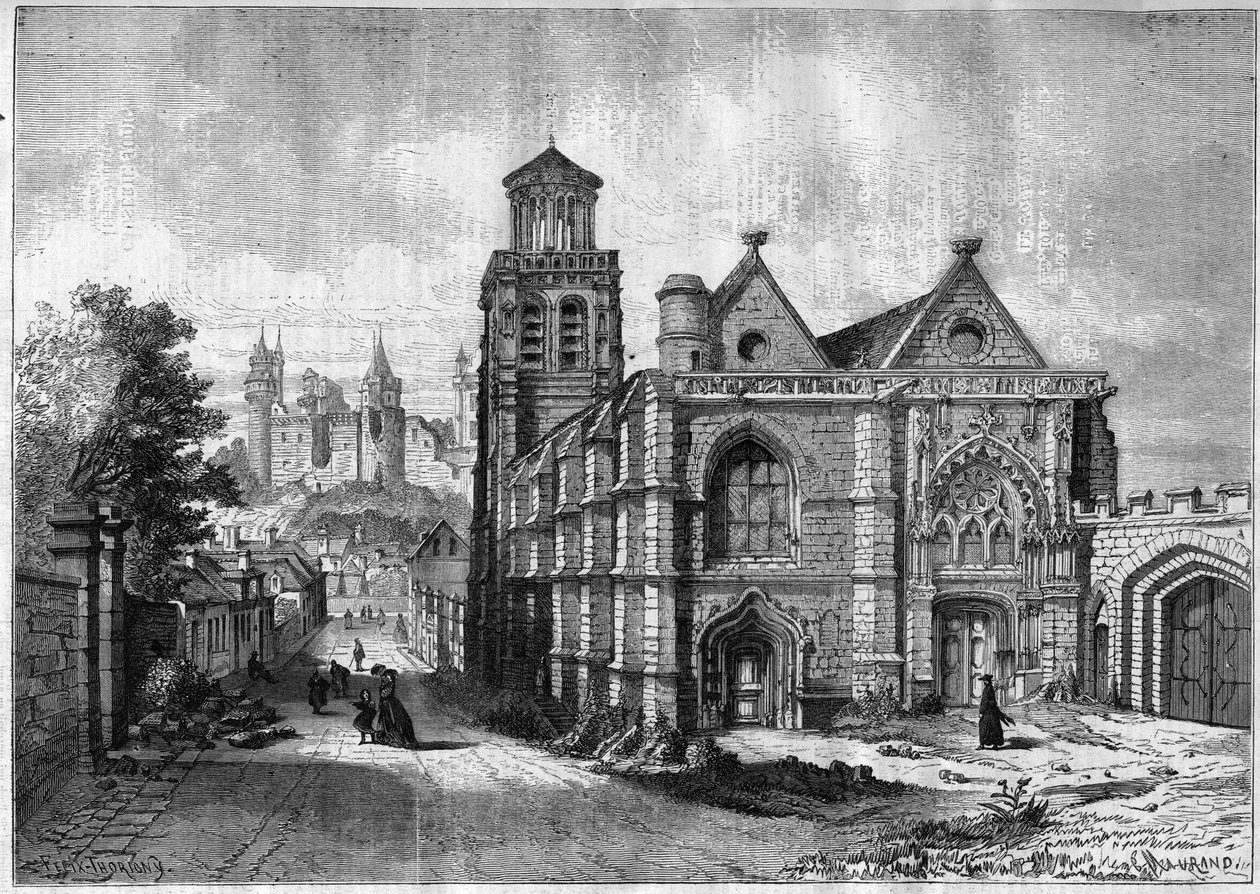 Chiesa di Saint Sulpice (Saint Sulpice) di Pierrefonds nel dipartimento dell