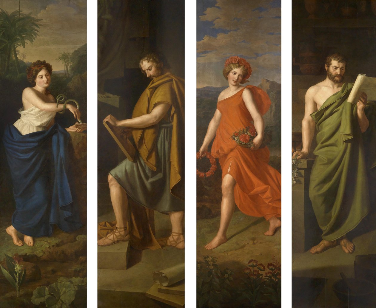 Igea, Ippocrate, Flora e Galeno da Ferdinand Georg Waldmuller