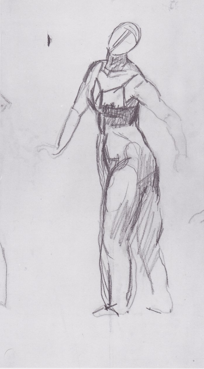 Donna che cammina verso sinistra da Ferdinand Hodler