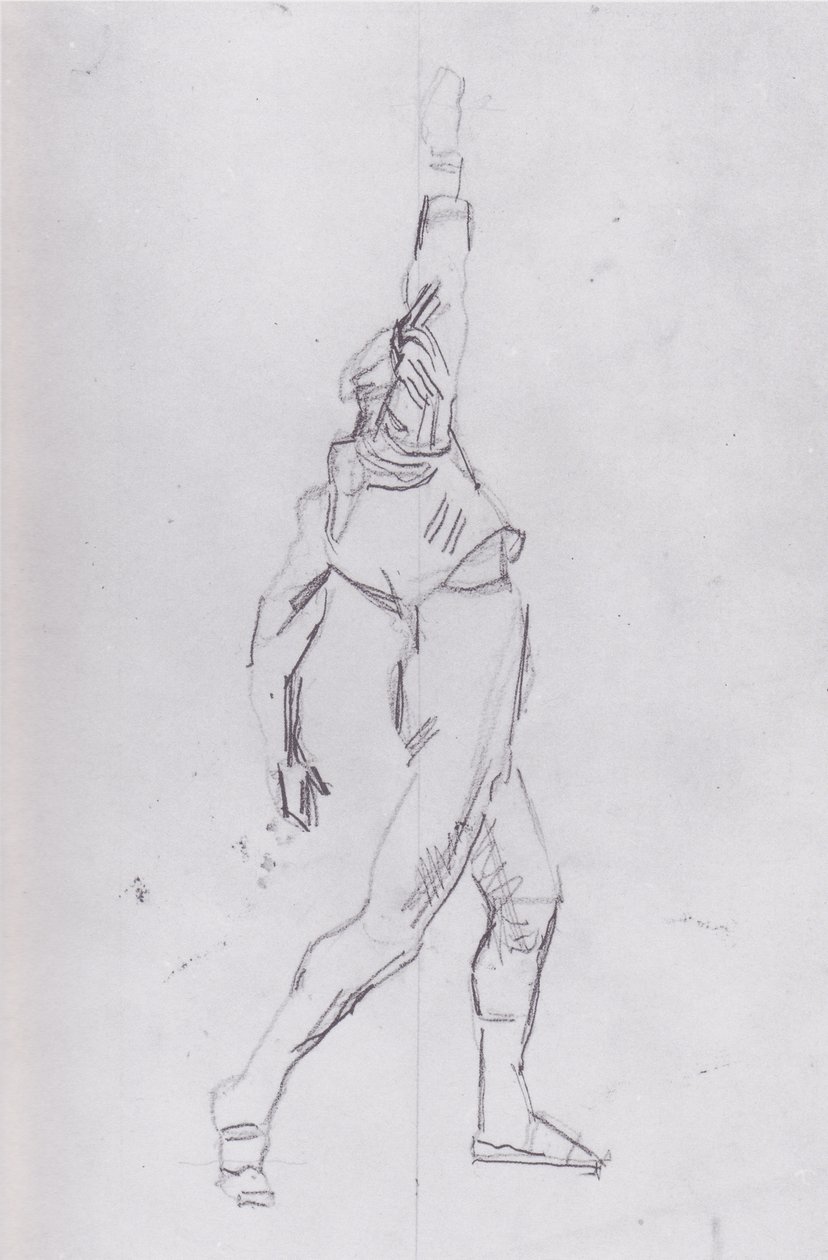 Giurante verso destra da Ferdinand Hodler