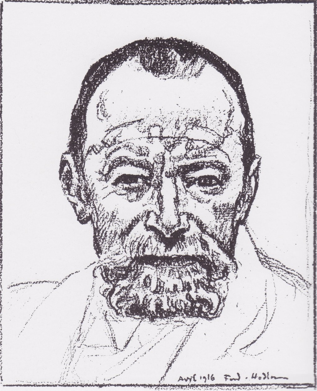 Autoritratto da Ferdinand Hodler