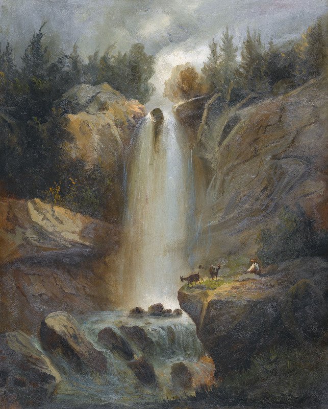 La cascata superiore di Reichenbach da Ferdinand Hodler