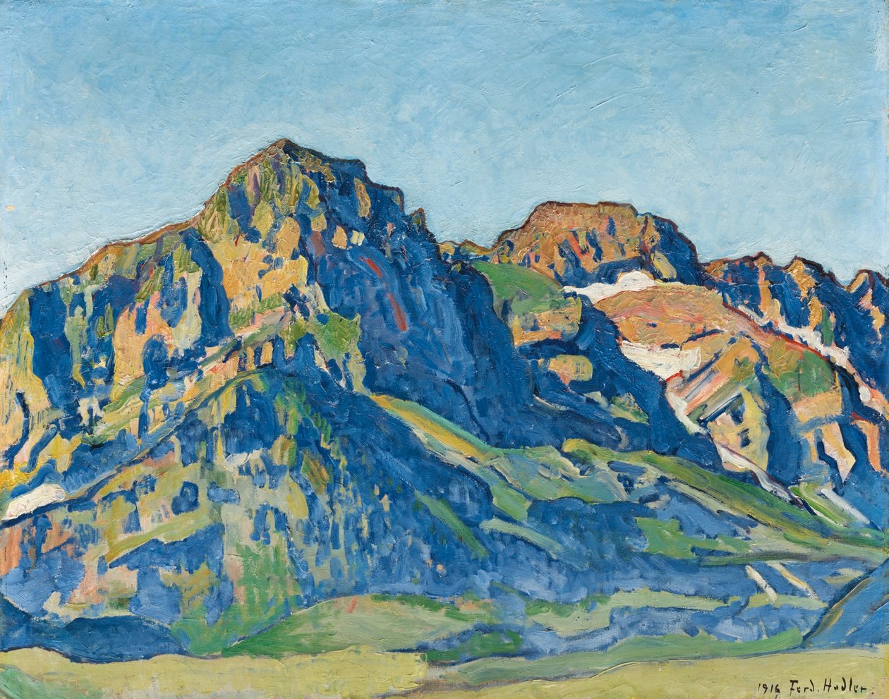 Le Dents Blanches da Ferdinand Hodler