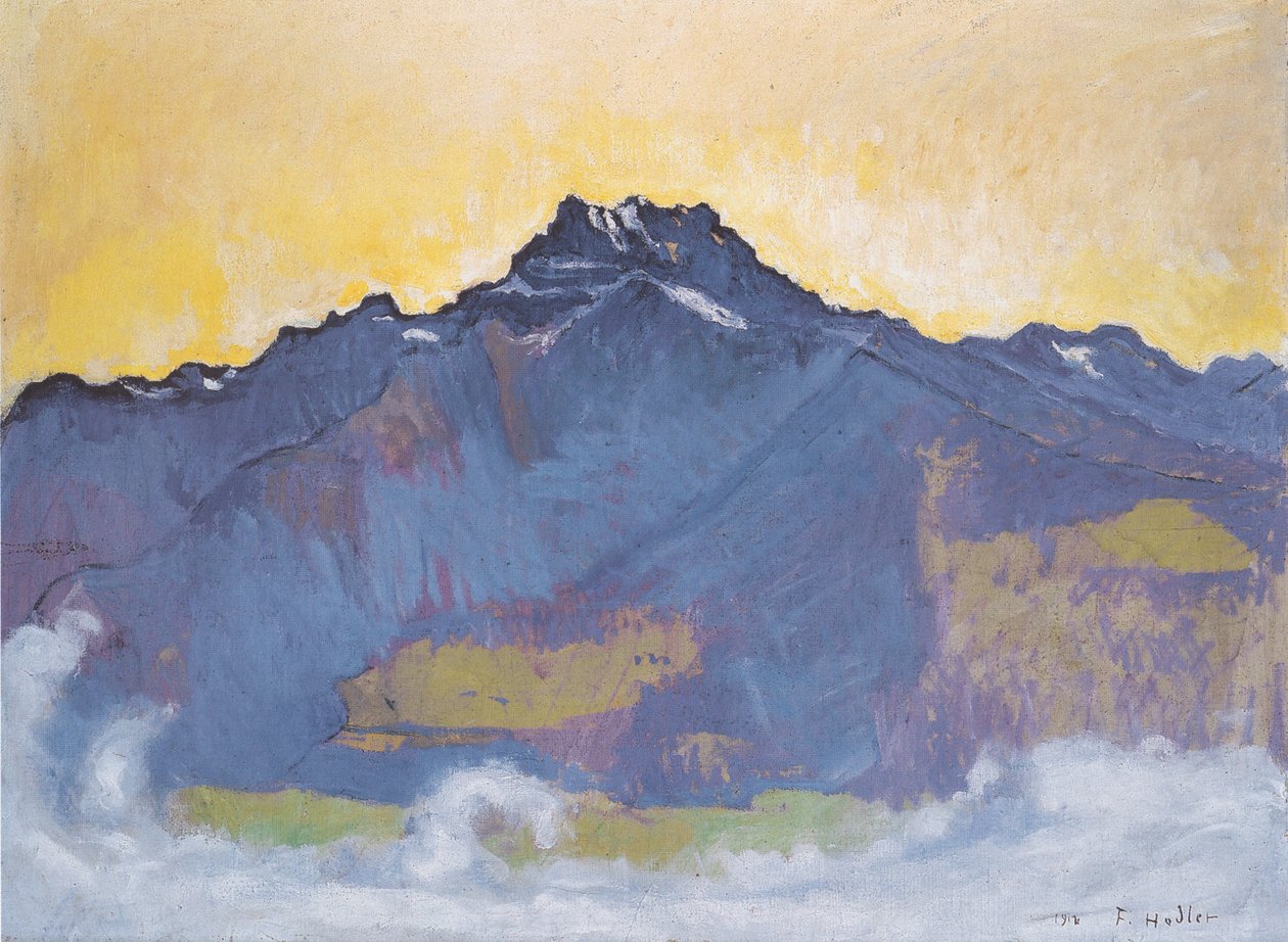Le Dents du Midi da Chesières da Ferdinand Hodler