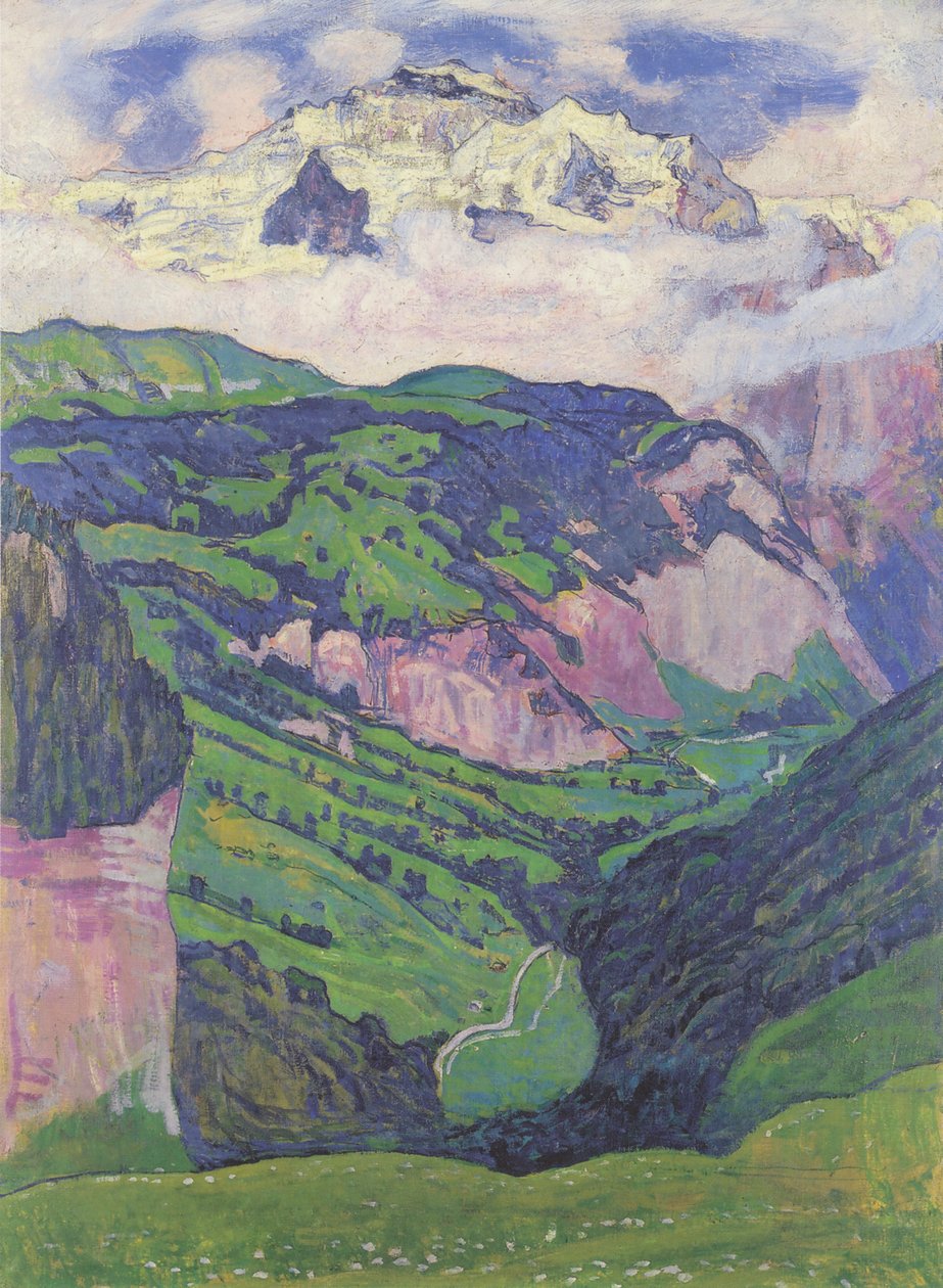 La Jungfrau da Isenfluh da Ferdinand Hodler