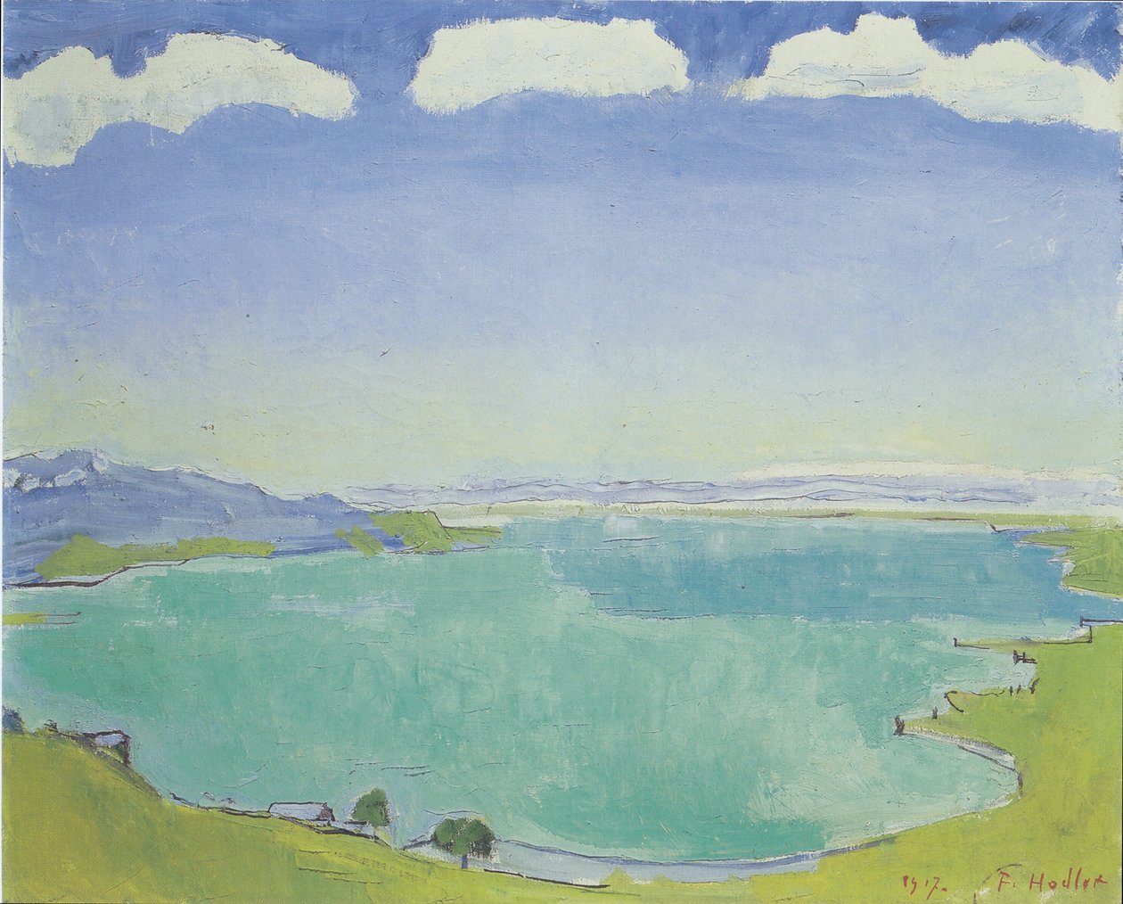 Lago di Ginevra da Caux da Ferdinand Hodler