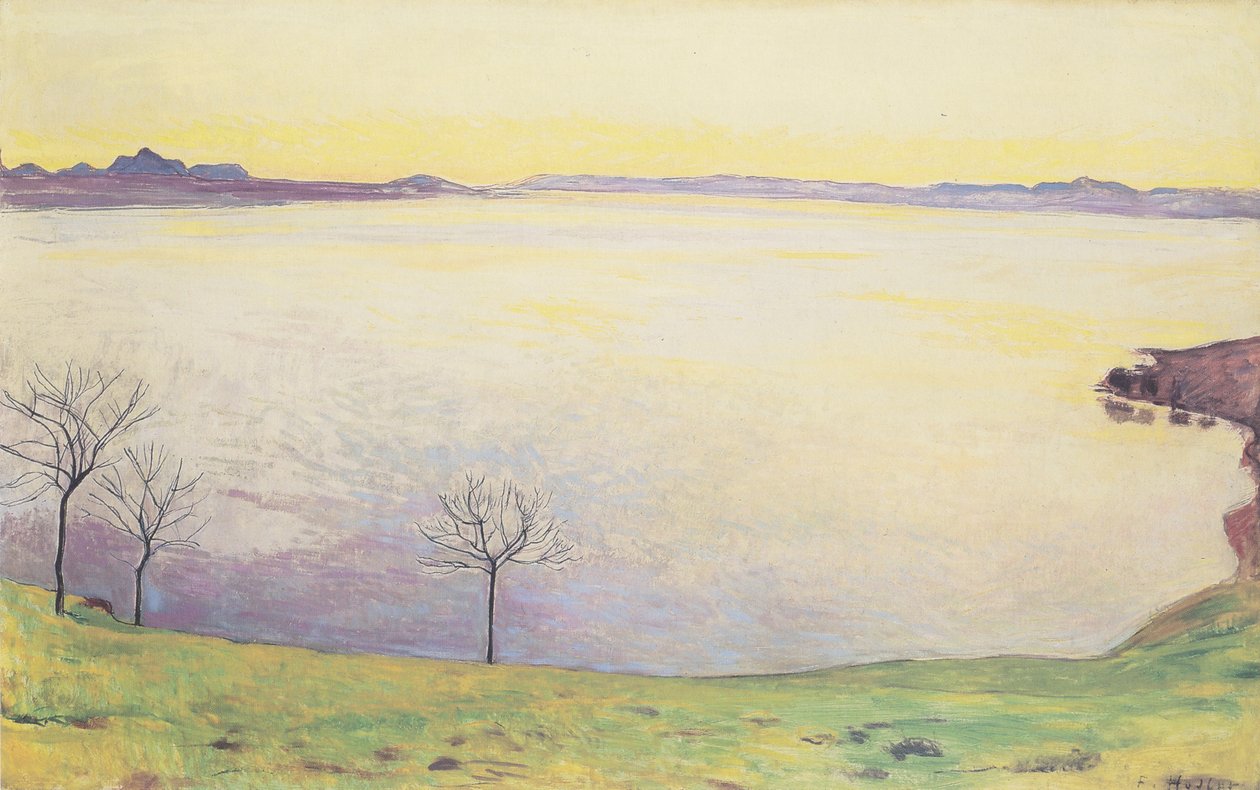 Lago di Ginevra da Chexbres da Ferdinand Hodler