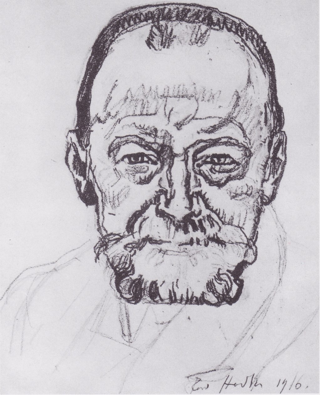 Studio di autoritratto da Ferdinand Hodler