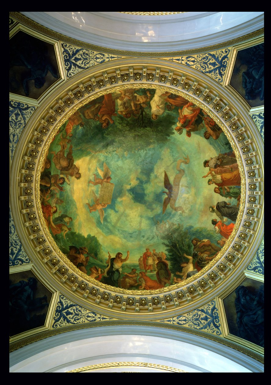 Aurora, dipinto sul soffitto probabilmente dalla Biblioteca, c.1845-47 da Ferdinand Victor Eugene Delacroix