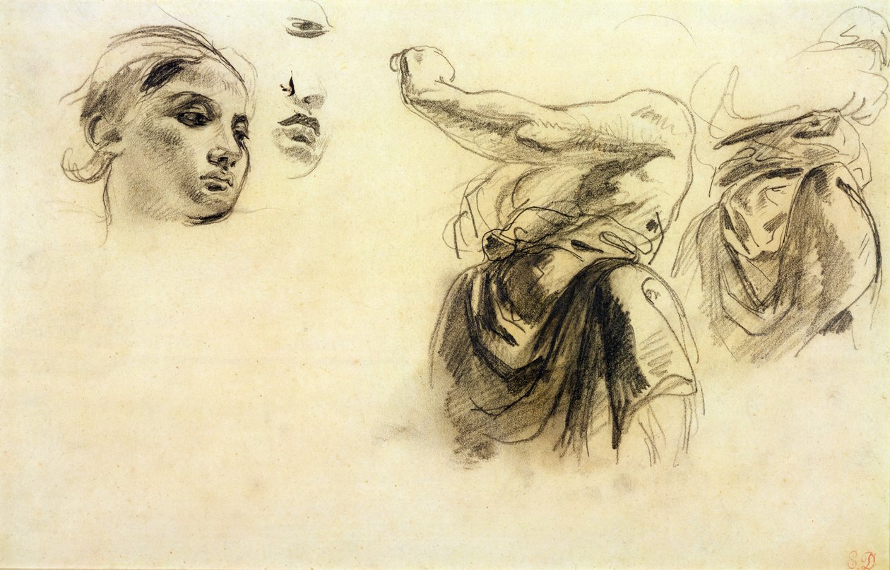 Studi di figure da Ferdinand Victor Eugene Delacroix