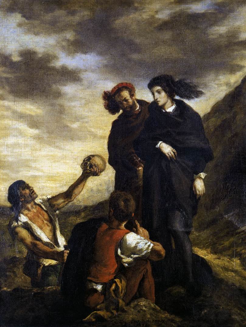 Amleto e Orazio nel cimitero da Ferdinand Victor Eugene Delacroix