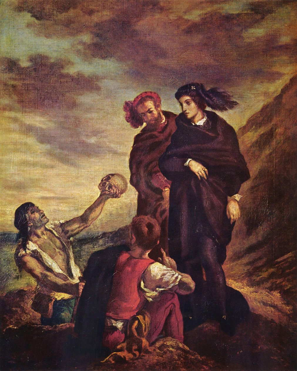 Amleto e Orazio nel cimitero da Ferdinand Victor Eugene Delacroix
