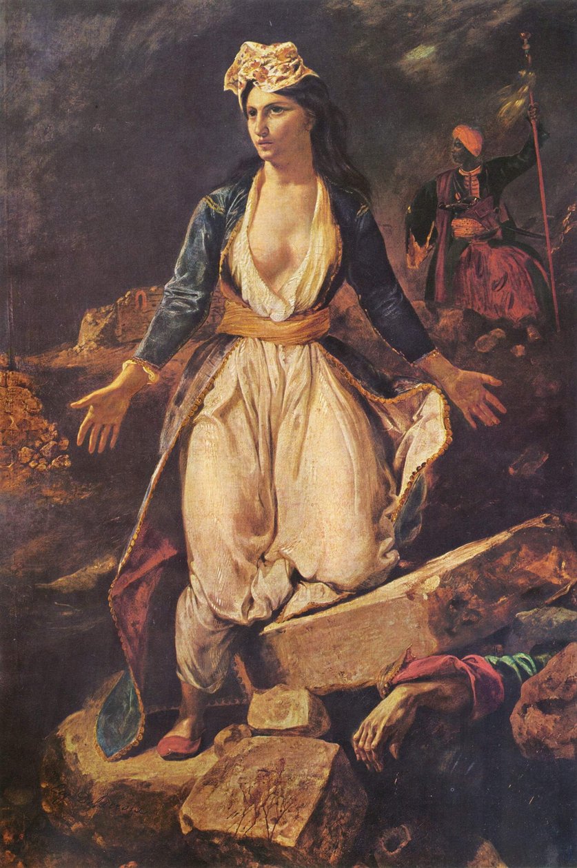 La Grecia sulle rovine di Missolungi da Ferdinand Victor Eugene Delacroix