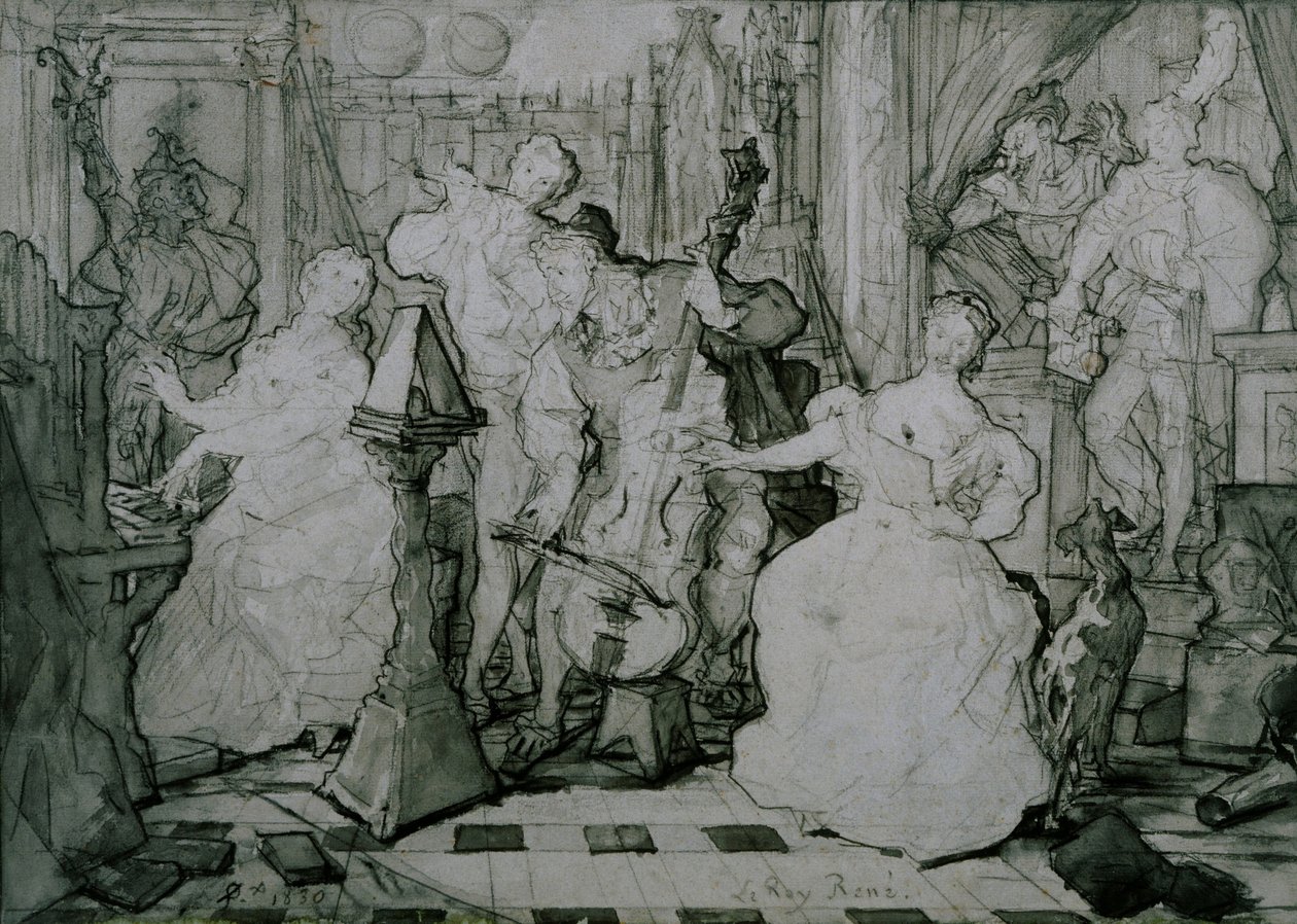 Le Roy René da Ferdinand Victor Eugene Delacroix