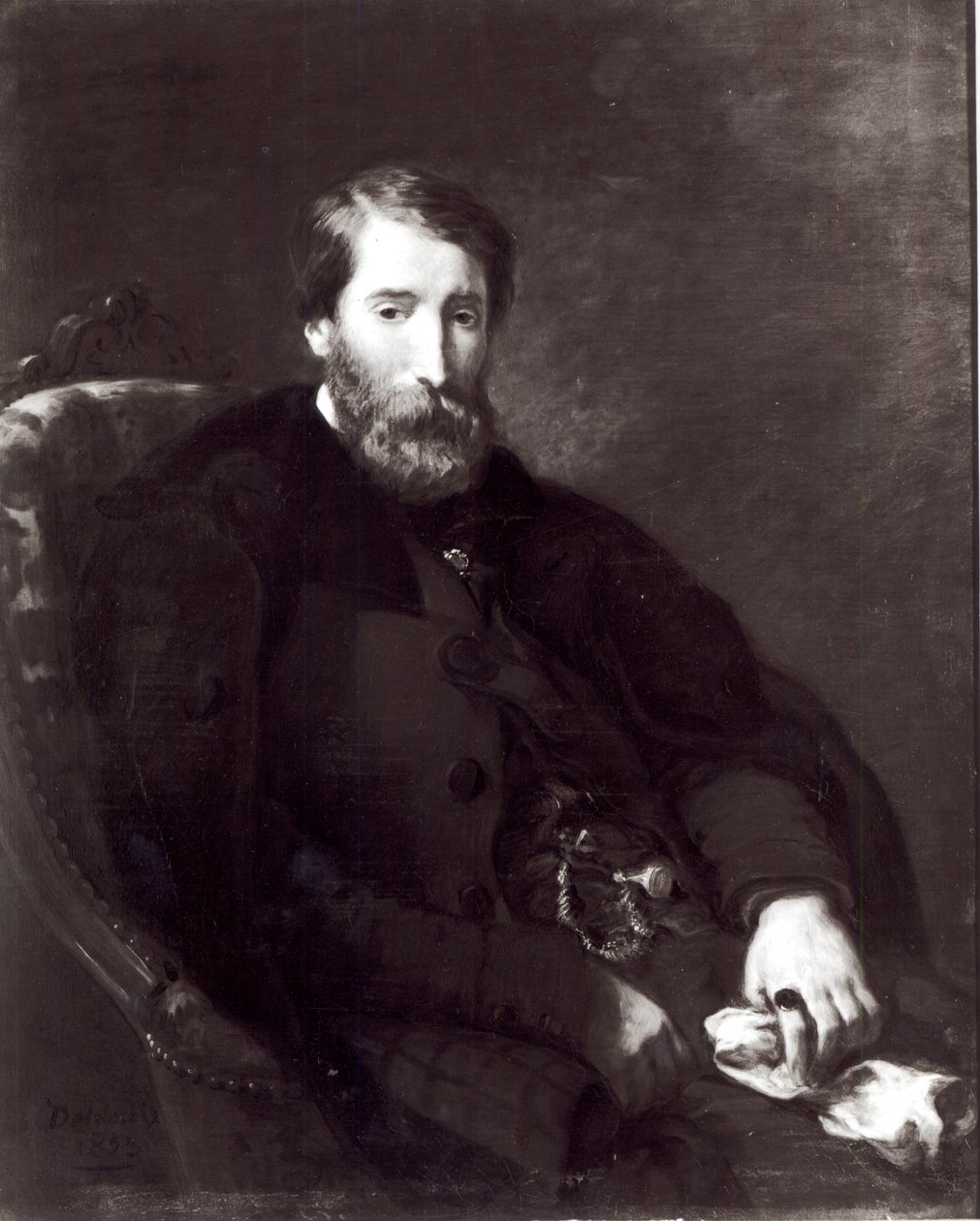 Ritratto di Alfred Bruyas (1821-77) da Ferdinand Victor Eugene Delacroix