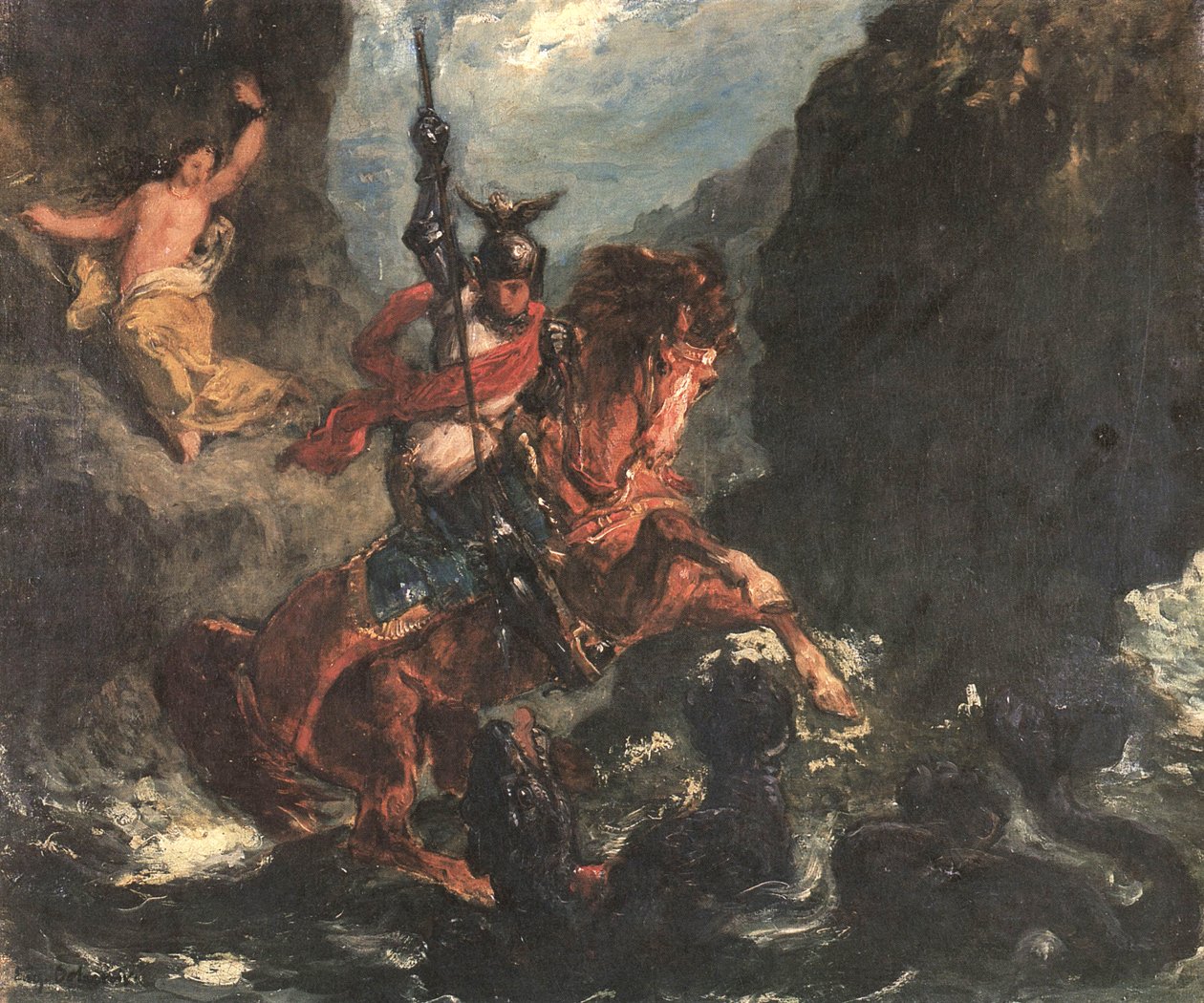 Roger libera Angelica o San Giorgio da Ferdinand Victor Eugene Delacroix