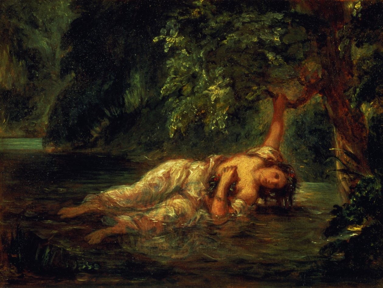 La morte di Ofelia da Ferdinand Victor Eugene Delacroix