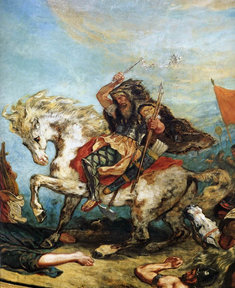 Victor Delacroix Attila (frammento) da Ferdinand Victor Eugene Delacroix
