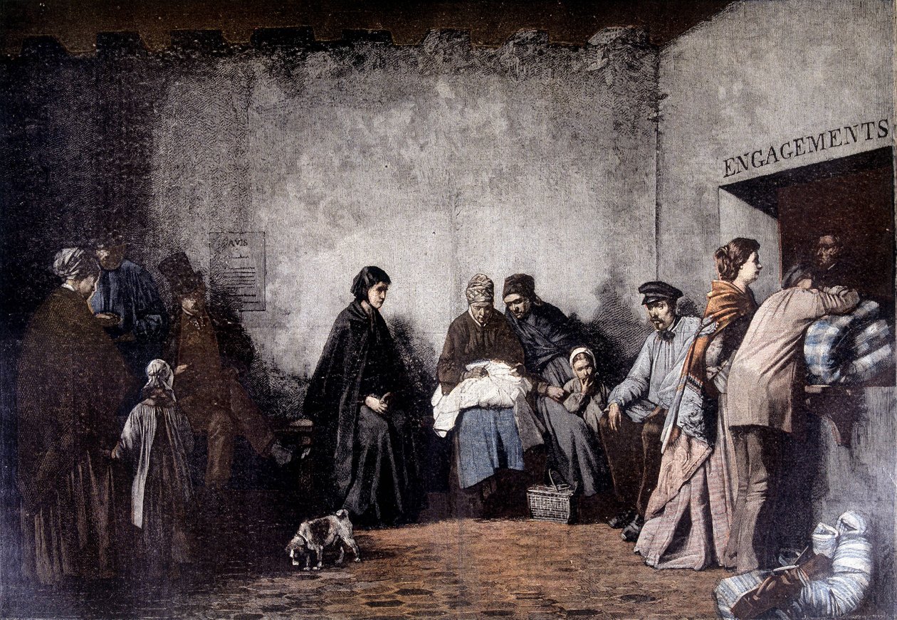 Il Monte di Pietà - dal dipinto di Heilbuth - in "Le Petit Journal" dicembre 1895 da Ferdinand (after) Heilbuth