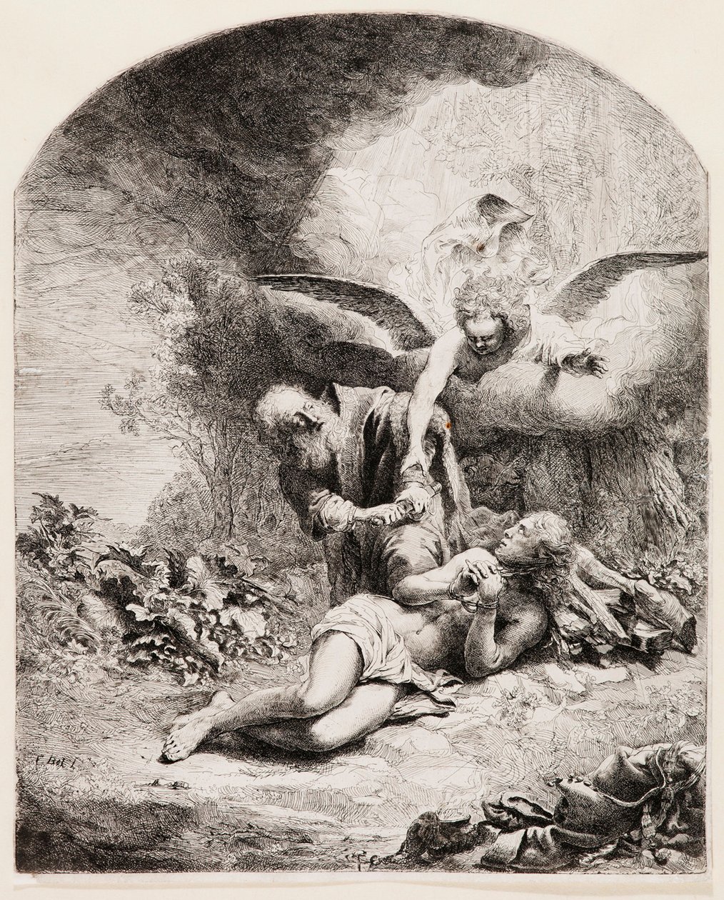 Il sacrificio di Abramo da Ferdinand Bol
