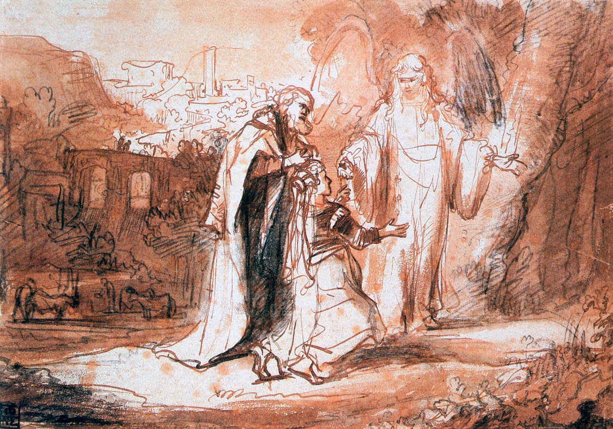 Un angelo del Signore apparve alla moglie di Manoah..., c1636-1680 da Ferdinand Bol