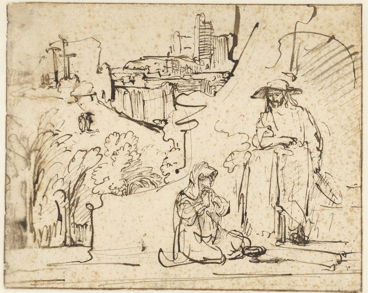 Cristo appare a Maria Maddalena come giardiniere (Noli me tangere) da Ferdinand Bol
