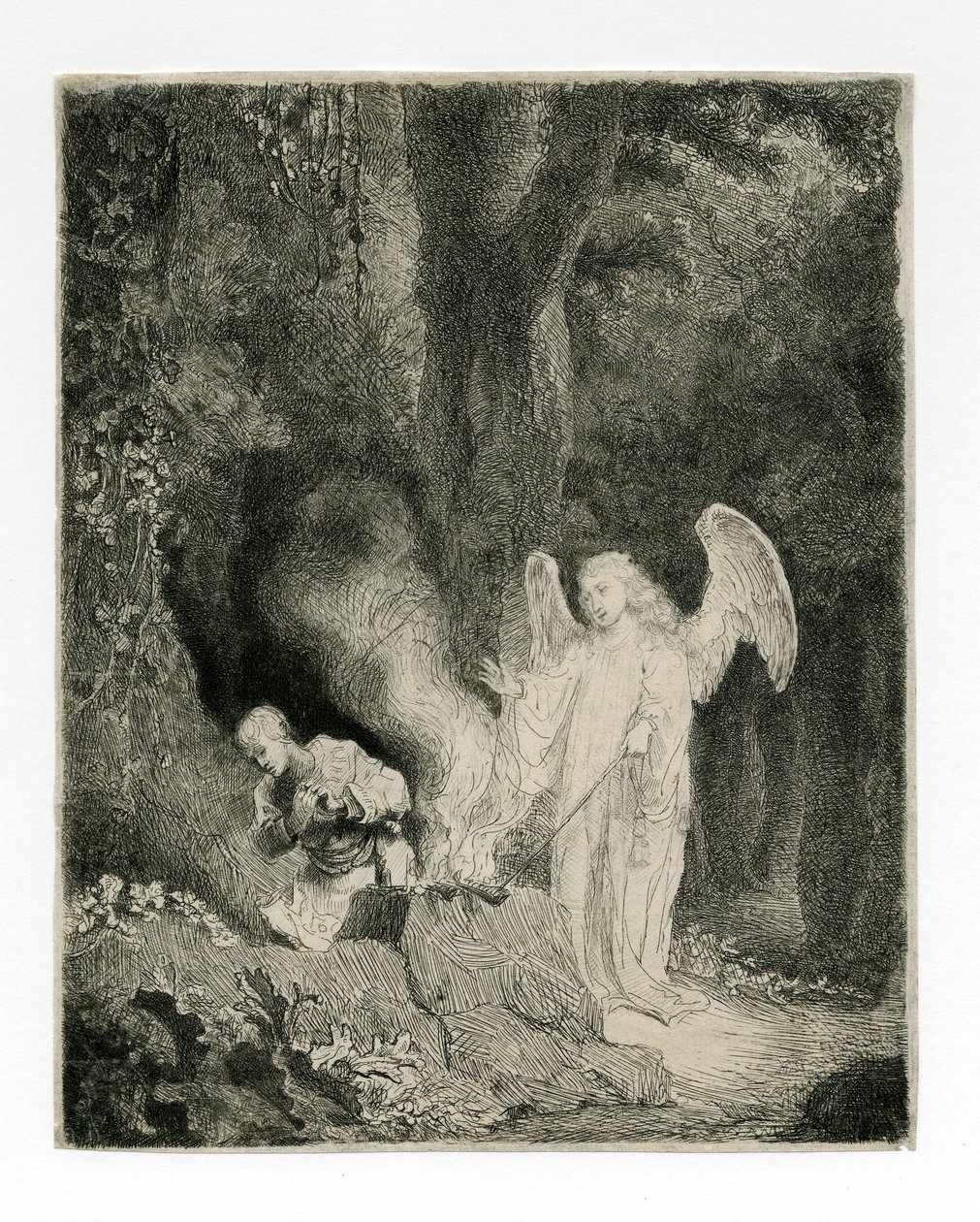 Il sacrificio di Gedeone (Giudici 6:21) da Ferdinand Bol