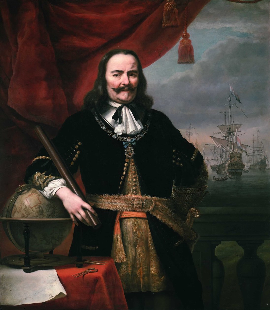 Il tenente ammiraglio Michiel de Ruyter (1607-1676) da Ferdinand Bol