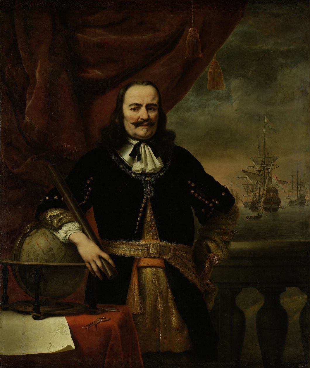 Michiel de Ruyter come Luogotenente-Ammiraglio da Ferdinand Bol