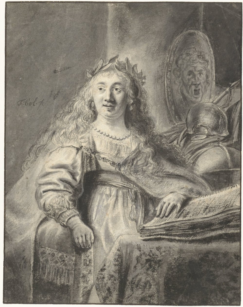 Minerva nel suo studio da Ferdinand Bol