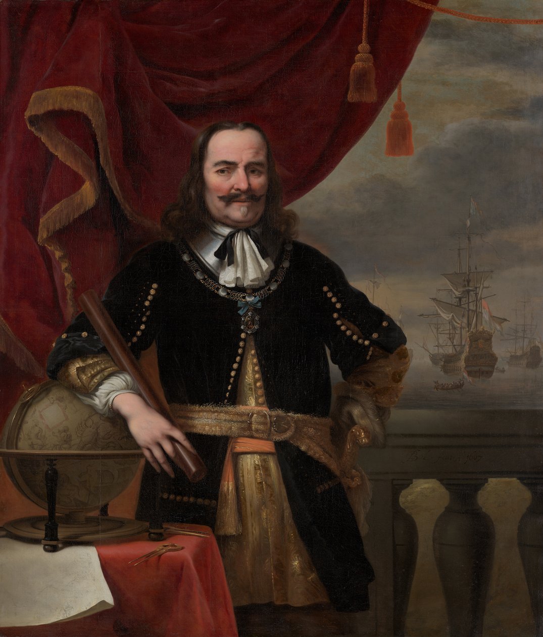Ritratto di Michiel de Ruyter (1607-1676) da Ferdinand Bol