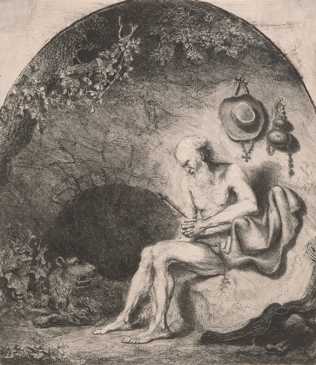 San Girolamo nella grotta da Ferdinand Bol