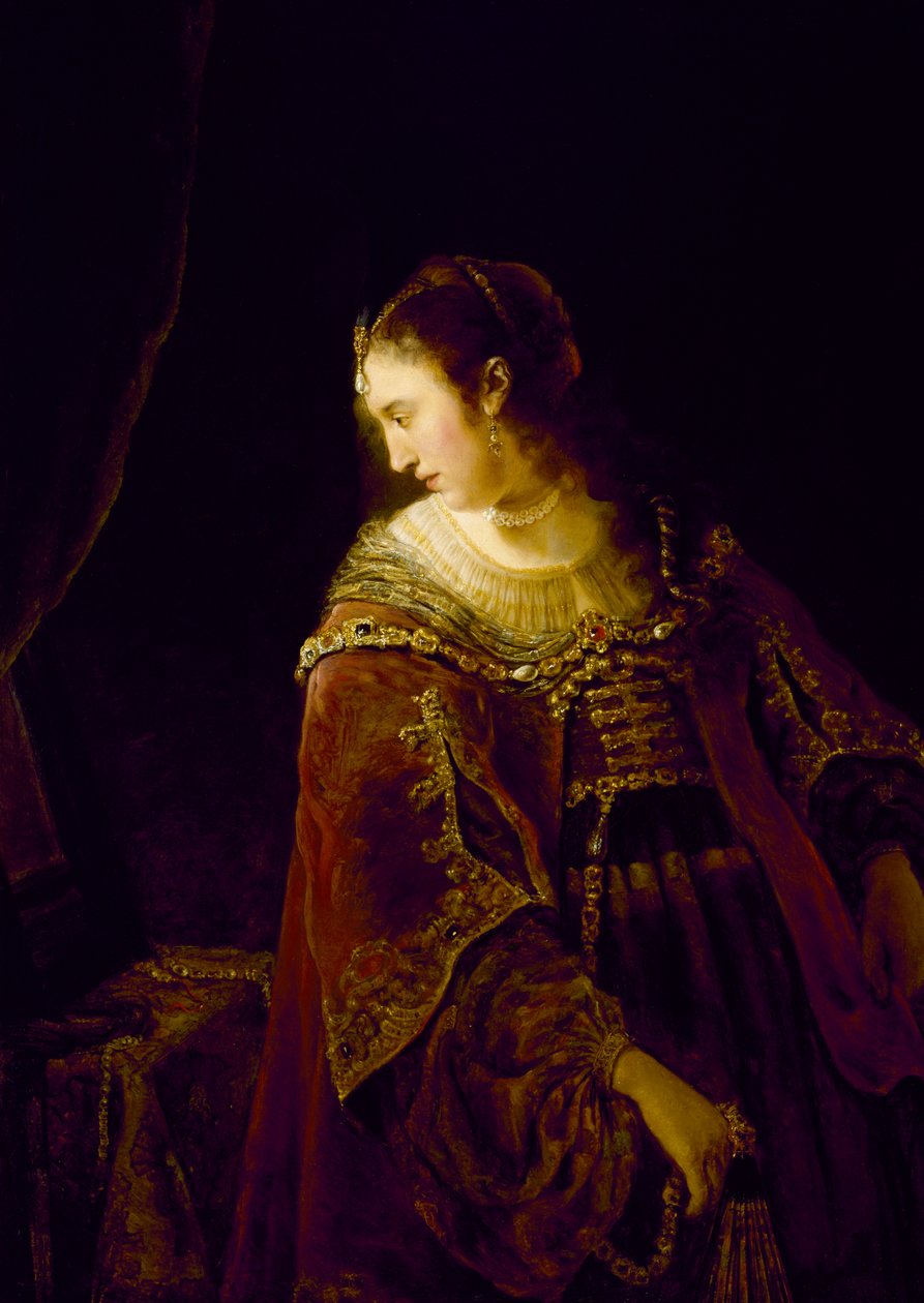 Donna al tavolo da toeletta, c.1645 da Ferdinand Bol