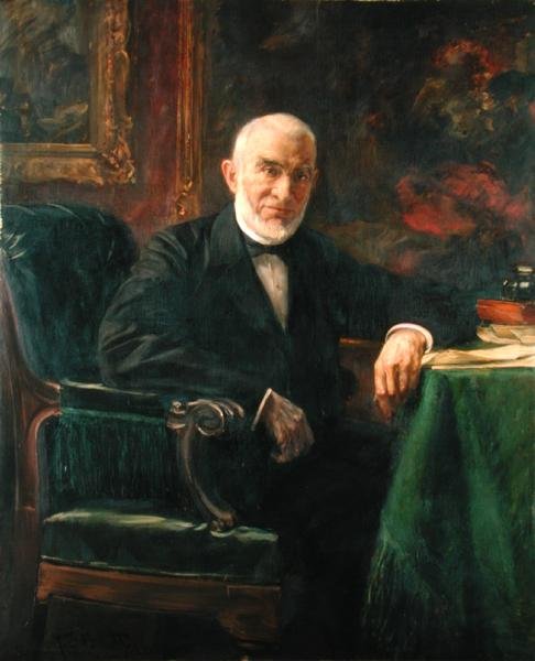 Senatore Ferdinand Moring (1818-1900) da Ferdinand Brutt