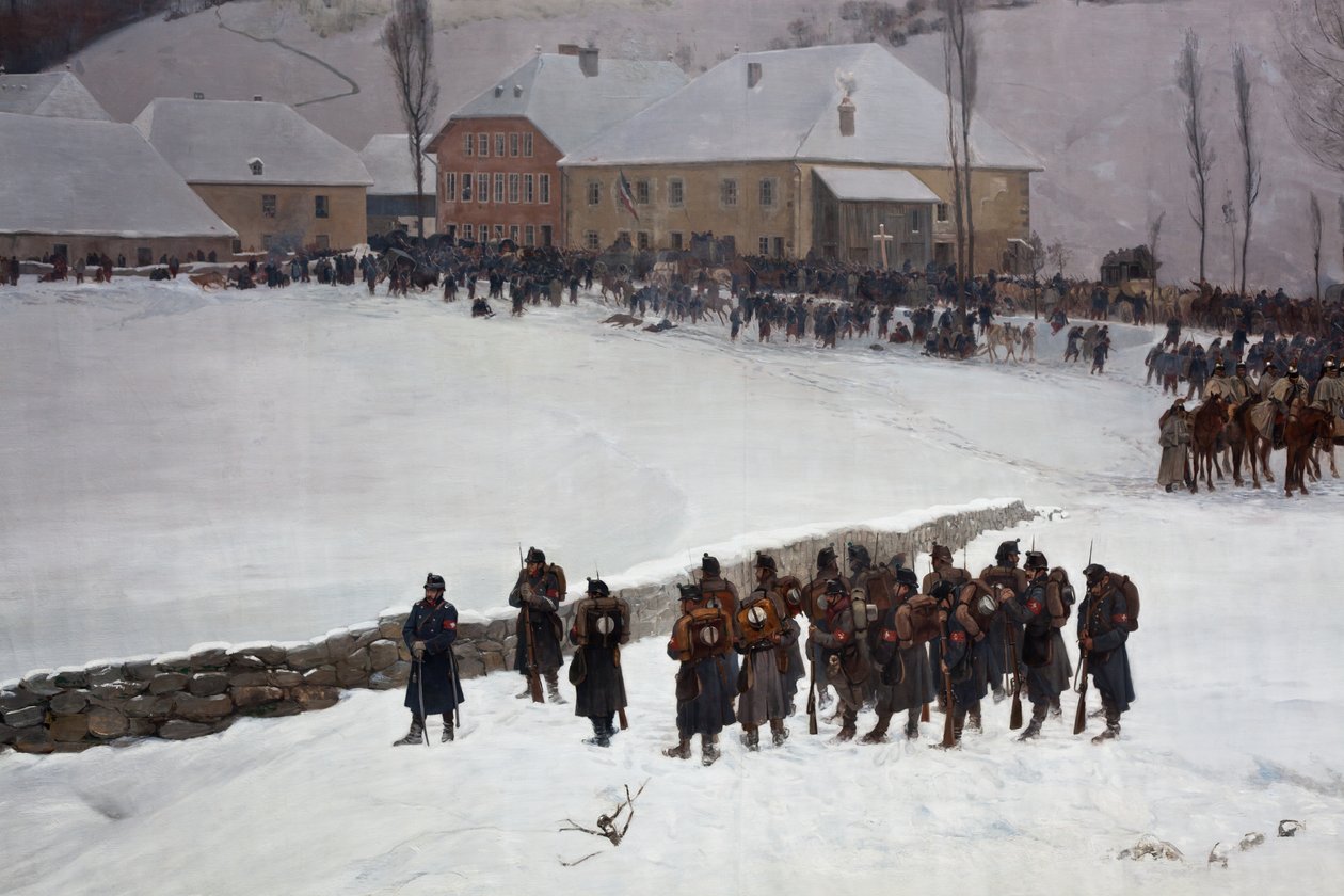 Panorama Bourbaki da Ferdinand & Castres Edouard (1838-1902) Hodler