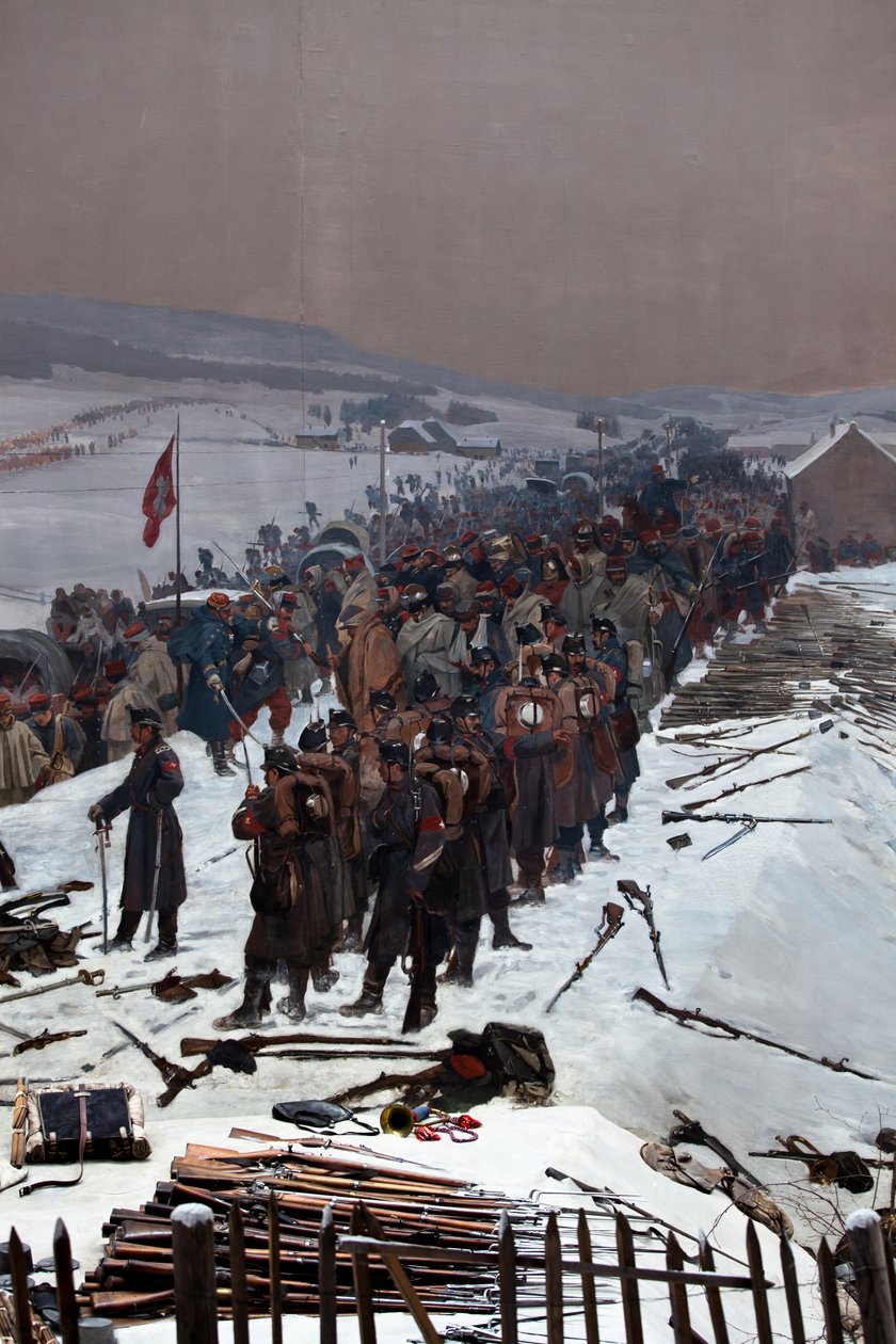 Panorama Bourbaki da Ferdinand & Castres Edouard (1838-1902) Hodler
