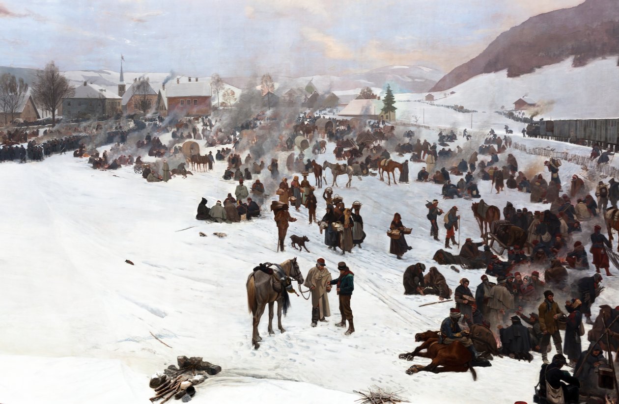 Panorama Bourbaki da Ferdinand & Castres Edouard (1838-1902) Hodler