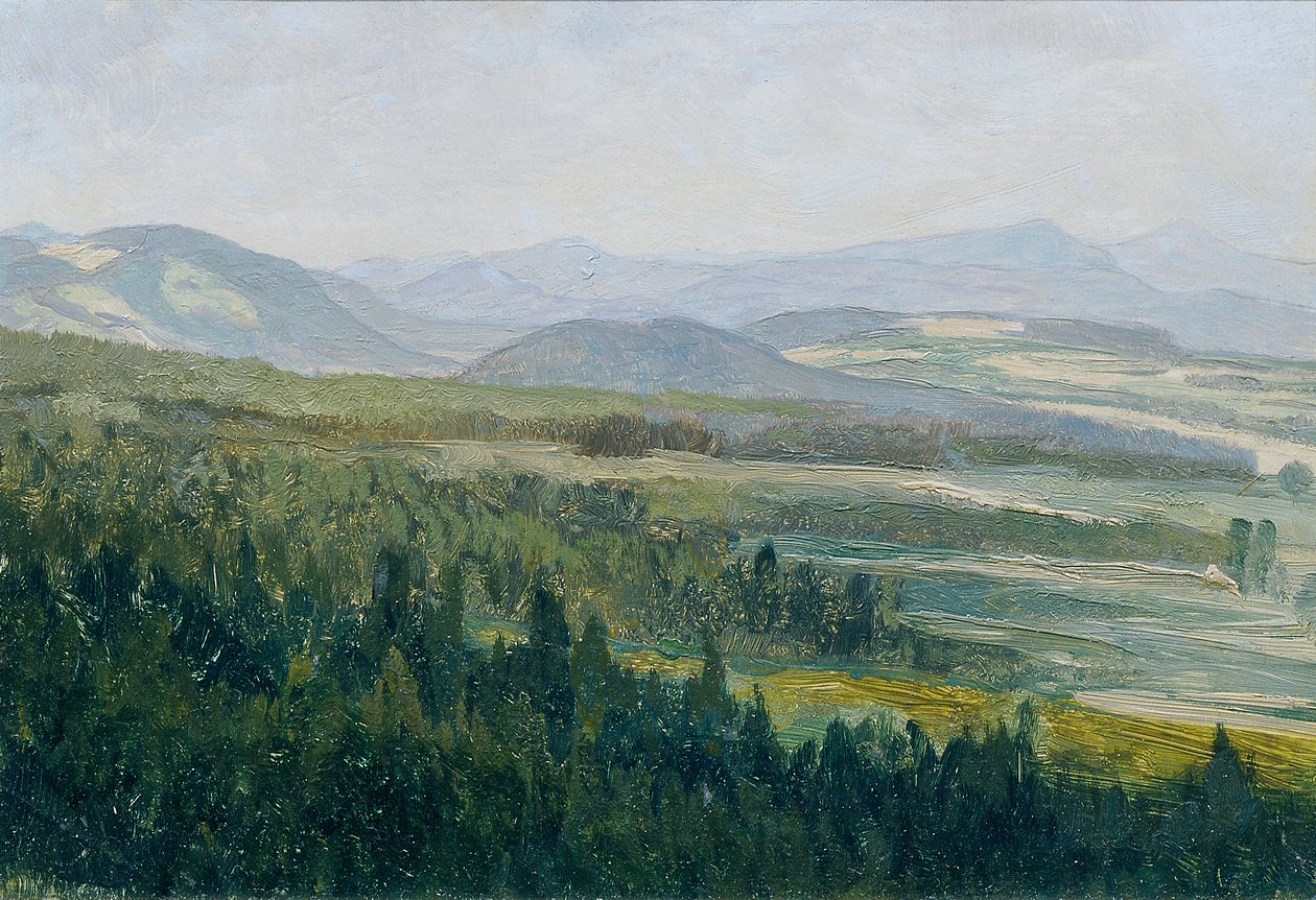 Monti boemi (dalla cartella "16 vedute di paesaggi cechi 